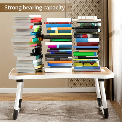 Foldable Laptop Bed Tray Table Portable Lap Desk Stand for Eating Reading Writing on Bed Sofa Floor – Sturdy & Lightweight