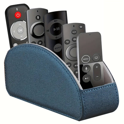 Remote Control Holder with 5 Compartments Desktop Organizer Caddy – Bedside Storage Box for TV Remotes Pens Eyeglasses Office Stationery Home Appliance Controllers