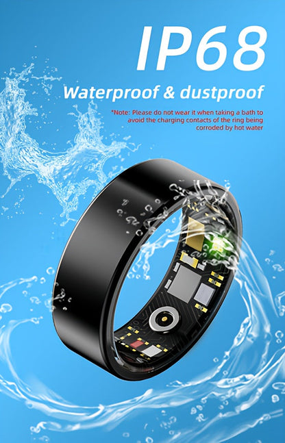 Smart Ring for Women & Men – IP68 Waterproof Fitness Tracker with Sleep Tracking, Step Counter, Exercise Monitoring & Camera Control, Lightweight Health Ring Compatible with iPhone & Android