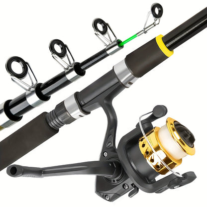 Fishing Rod and Reel Combo Complete Beginner Kit – Medium Light Spinning Rod with Hard & Soft Baits, Ambidextrous Reel, Tackle Included, Full Starter Set for Adults & Kids