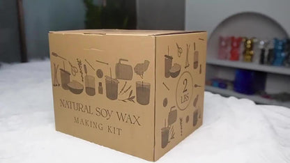 Soy Wax Candle Making Kit for Beginners – Complete DIY Set with Electric Heating Furnace, 2LB Soy Wax, 50 Wicks, Stainless Steel Pouring Pot, Digital Thermometer, Wick Holders & Spoon, Perfect Craft Gift