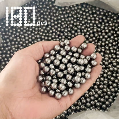 8mm High-Precision Slingshot Steel Balls 180 or 350 Pack – Durable Carbon Steel Ammo for Slingshot Shooting, Bicycle Bearings & Outdoor Leisure, No Assembly Required