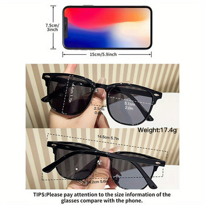 Polarized Round Sunglasses 5 Pack – Unisex UV Protection Polycarbonate Lens Lightweight Frame, Retro Circle Glasses for Women & Men, Fashion Eyewear Bulk Set