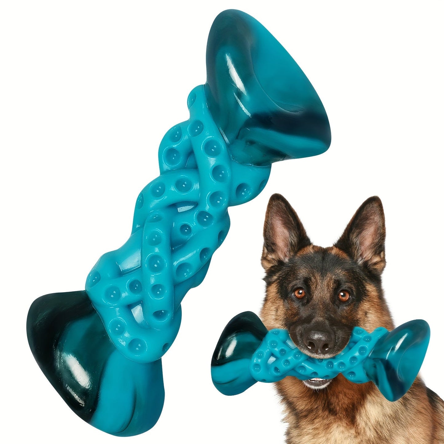 Durable Nylon Dog Chew Toy Anxiety Relief Boredom Buster Indestructible Pet Toy for Small Medium Large Dogs Aggressive Chewers Standard and Large Size Keeps Dogs Busy Stress Relief