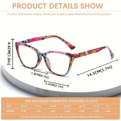 6-Pack Anti-Blue Light Reading Glasses for Men & Women – Spring Hinge, Non-Prescription Farsighted Lenses, Strengths +0.0 to +4.0, Stylish Computer & Phone Readers, Bulk Value Set