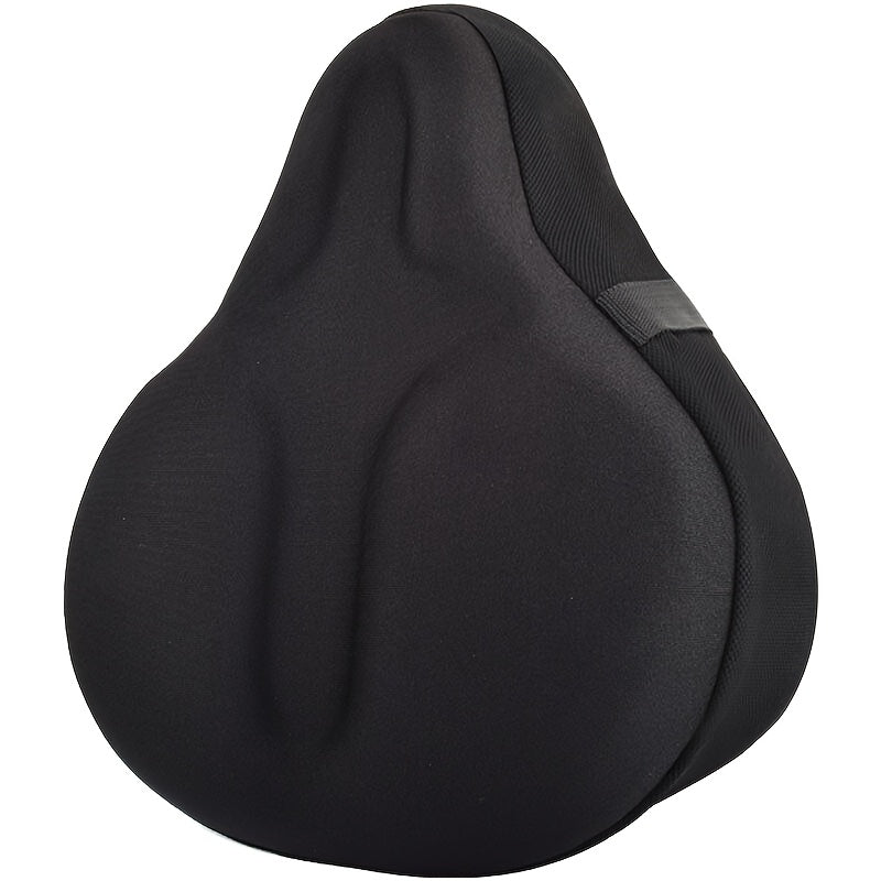 Waterproof Silicone Bike Seat Cover Universal Fit 10.6"x11.8" Extra Wide Cushioned Protection for Mountain Bike, Road Bike, Electric Bike & Motorcycle Saddle