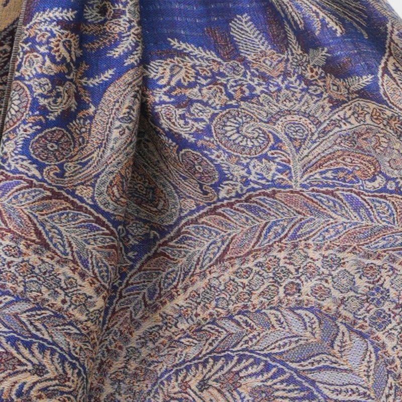 Phoenix Tail Paisley Pashmina Scarf – Thick Warm Wrap Shawl for Women, Luxurious Soft Fabric in 17 Vibrant Colors, Versatile for Formal Events, Everyday Wear & Gifting