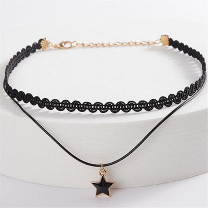 20pcs Velvet Gothic Choker Necklace Set for Women – Y2K Black Lace Tattoo Style with Heart, Moon, Cross & Pendant Designs, Trendy Collar Clavicle Chain Jewelry Gift for Party, Festival & Daily Wear