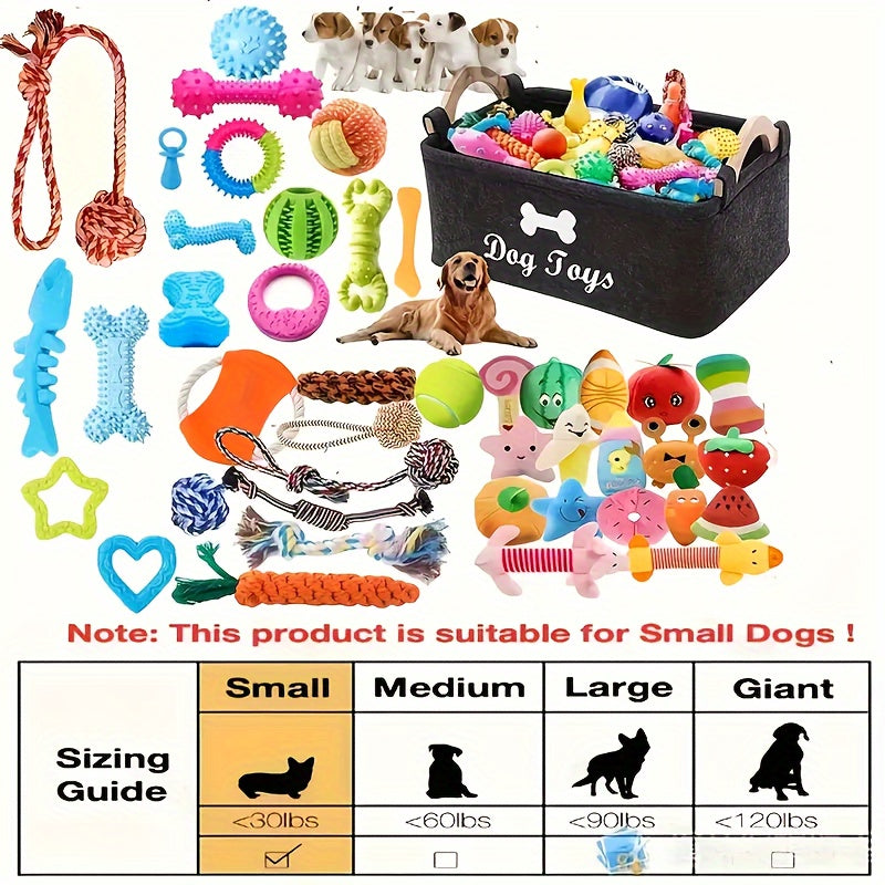 Interactive Dog Toy Set 6 & 12 Pcs – Squeaky Knot Fabric Chew Toys with Cartoon Patterns for All Breed Sizes, Teeth Cleaning & Training Play Set with Squeakers, Knot Toys & Balls, No Battery Needed