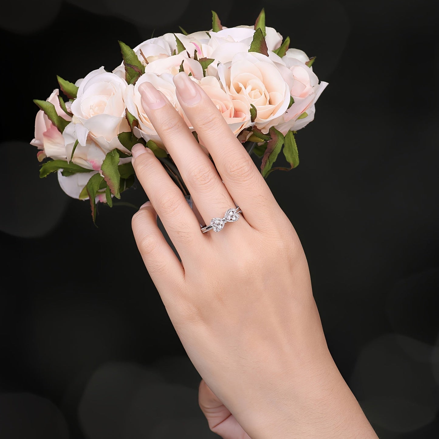 925 Sterling Silver Bowknot Ring for Women – Sparkling Cubic Zirconia Bow Design, Available in Silver, Yellow Gold & Rose Gold Finishes, Dainty Hypoallergenic Fine Jewelry for Dating Daily Wear & Gifting, Sizes 4-10