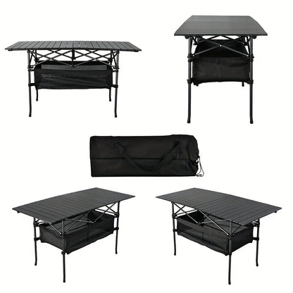 Folding Camping Table with Carry Bag – Lightweight Portable Outdoor Table 3 Sizes for Camping, Beach, Picnic, BBQ, Backyard, Boat & Travel, Easy Setup & Storage