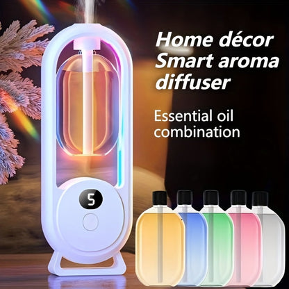 Essential Oil Diffuser Aromatherapy Humidifier with 7 Color LED Light, USB Powered Quiet Mini Aroma Diffuser for Bedroom, Office, Yoga & Home – Timer Setting, Multiple Scents Available