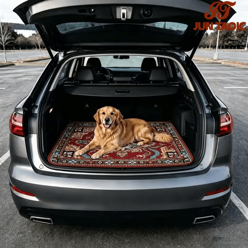 Car Trunk Mat Cargo Liner – Non-Slip Waterproof Floor Mat with Unique Patterns, Durable Vehicle Interior Protector from Dirt, Spills & Scratches, Universal Fit