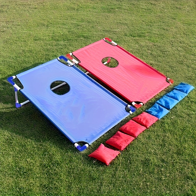 Cornhole Game Set 2 Boards 6 Bean Bags & Carry Bag – Indoor Outdoor Yard Toss Game for Kids & Adults, Backyard Tailgate Beach Camping Party Fun, Birthday Christmas Halloween Gift & Party Supplies