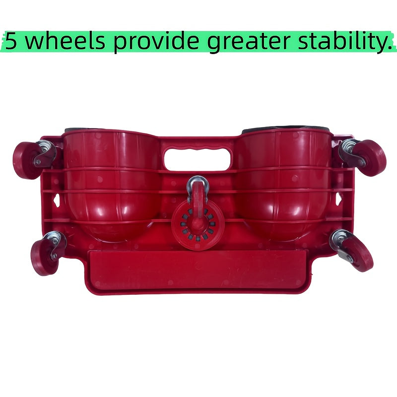 Rolling Knee Pad Platform with Wheels & Built-In Tool Tray ABS Cushioned Kneeling Pad for Flooring, Carpentry, Car Repairs & Machine Work – Heavy Duty, Comfortable, Multi-Function Work Stool