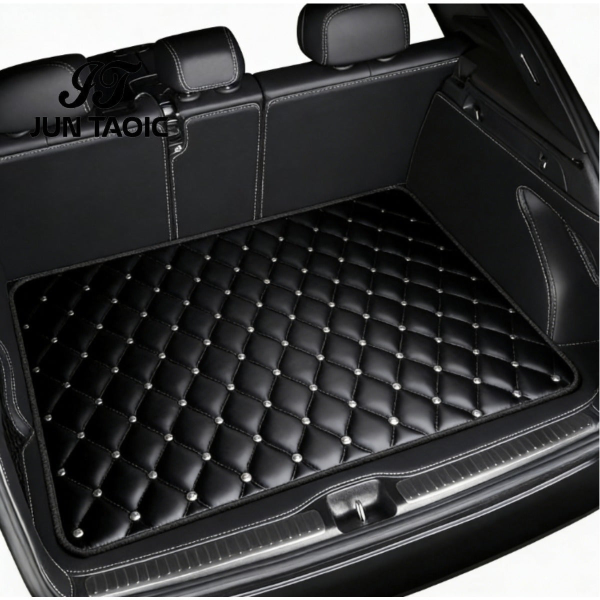 Car Trunk Mat Cargo Liner – Non-Slip Waterproof Floor Mat with Unique Patterns, Durable Vehicle Interior Protector from Dirt, Spills & Scratches, Universal Fit