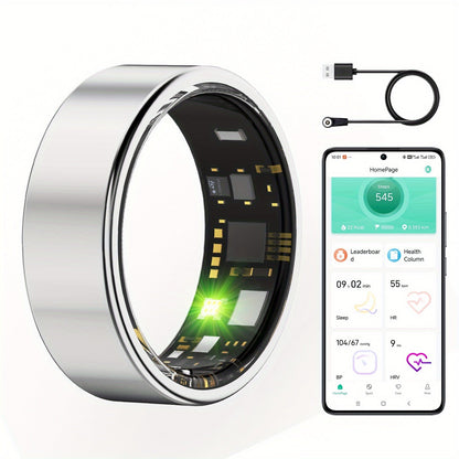 Smart Ring for Women & Men – IP68 Waterproof Fitness Tracker with Sleep Tracking, Step Counter, Exercise Monitoring & Camera Control, Lightweight Health Ring Compatible with iPhone & Android