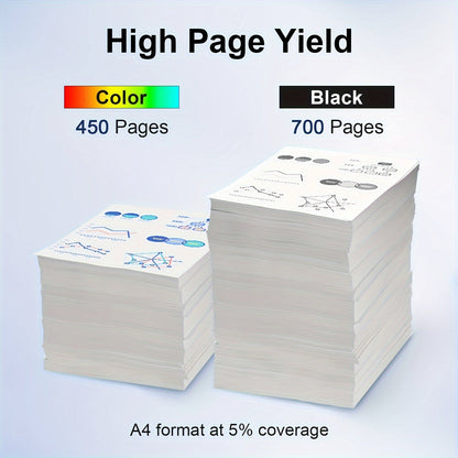 HP 67XL Ink Cartridge Replacement, Remanufactured 67XL Black & Color Ink for HP DeskJet 2732 2755 2752 2742, ENVY 6052 6055 6058 6075 Printer – High Yield, More Pages Per Cartridge