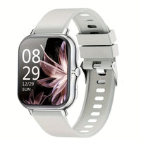 Silver-Silicone Band
