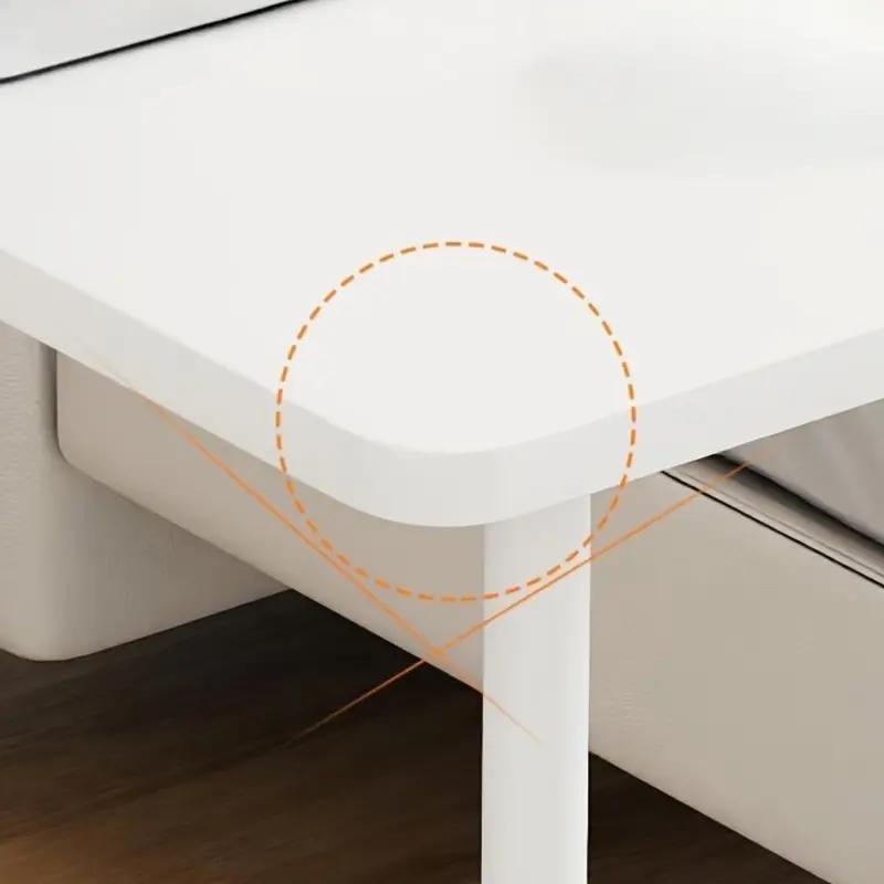 Mobile Lift Table Adjustable Height Rolling Laptop Desk Bedside Sofa Side Table for Bedroom Home Office