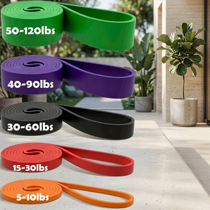 Resistance Bands Pull Up Assistance Bands Set for Men & Women – Heavy Duty Exercise Workout Bands for Body Stretching, Muscle Training & Physical Therapy