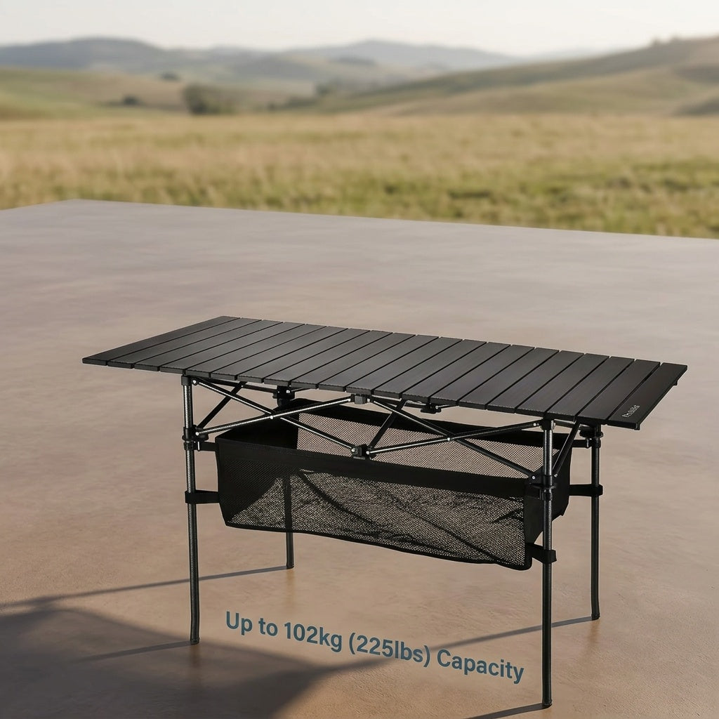 Folding Camping Table with Carry Bag – Lightweight Portable Outdoor Table 3 Sizes for Camping, Beach, Picnic, BBQ, Backyard, Boat & Travel, Easy Setup & Storage