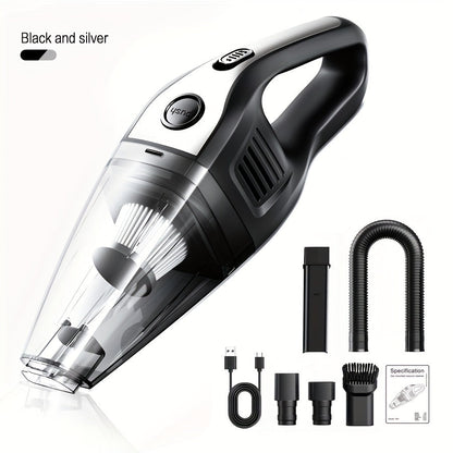 Cordless Handheld Vacuum Cleaner 5000Pa Strong Suction USB Rechargeable Portable Wireless Vacuum for Car Interior, Home, Office & Pet Hair – 40dB Low Noise, 2000mAh Battery, One-Click Dust Empty