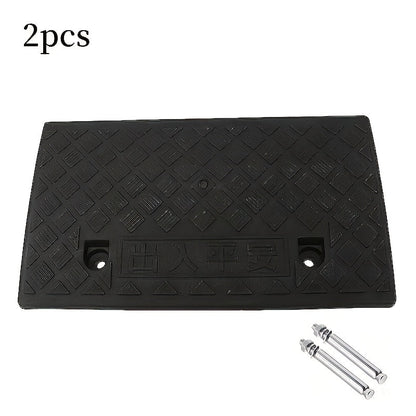 2-Pack Heavy Duty Plastic Loading Ramps – Anti-Slip & Weather-Resistant Portable Ramps for Cars, Trucks, Bicycles, Wheelchairs & Medical Equipment, Multiple Heights Available