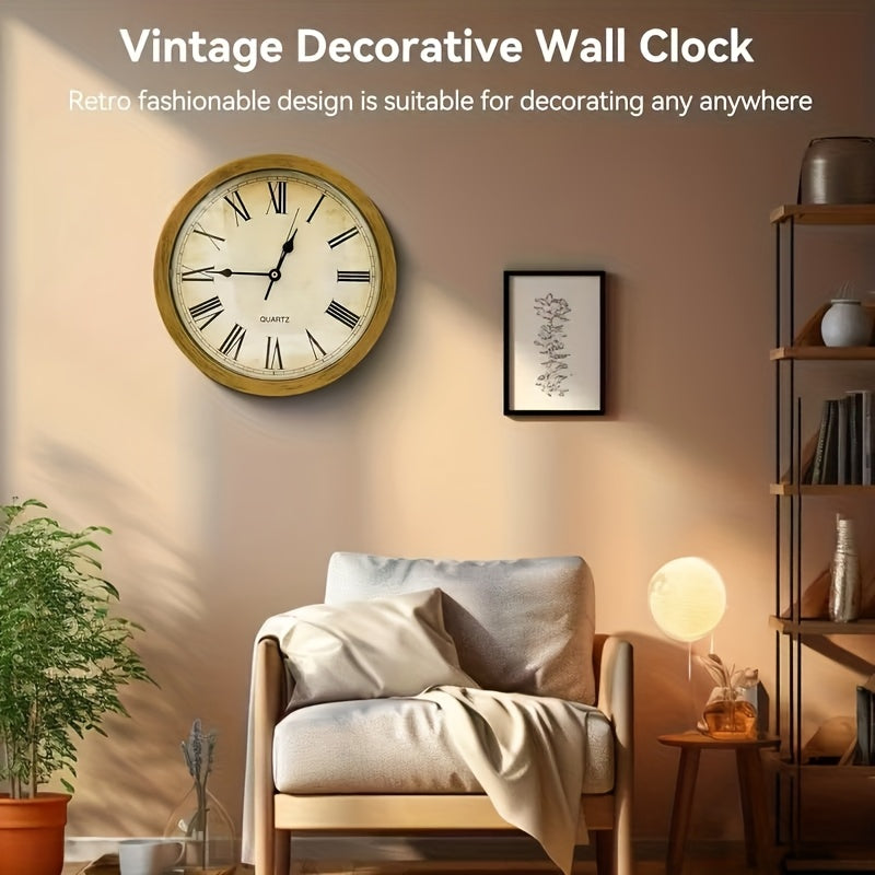 Wall-Mounted Diversion Safe Clock Hidden Secret Storage for Cash Coins Valuables Home Office Security Vault Concealed Coin Safe Sturdy Durable