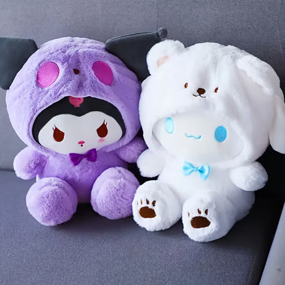 Sanrio Licensed Kuromi Plush Toy – Kawaii Stuffed Animal for Kids & Adults, Soft Cinnamoroll Yugui Dog Plushie, No Battery Required, Perfect Birthday & Holiday Gift, Universal Cute Plush Doll