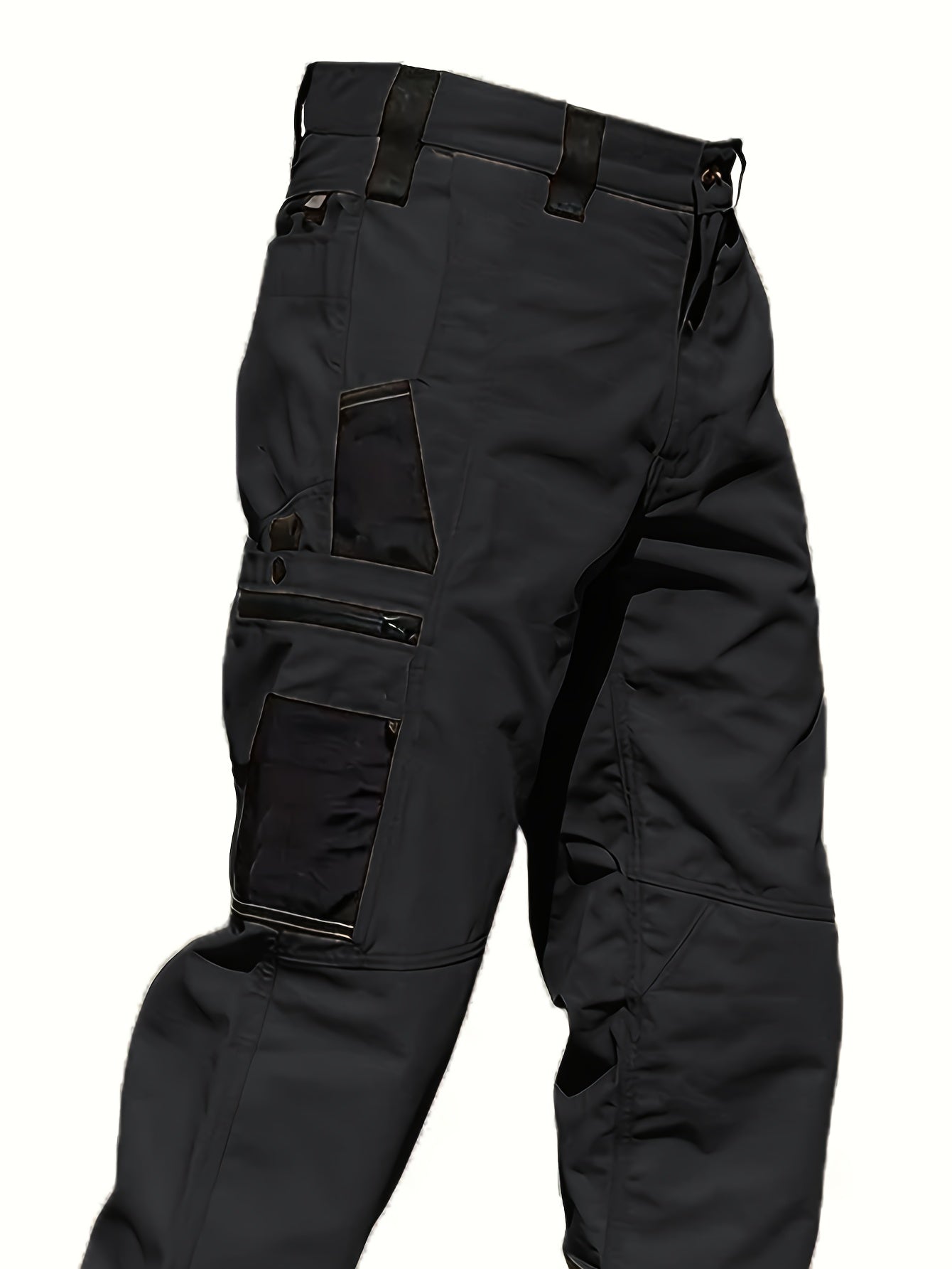 Men's Tactical Cargo Pants 2-Pack Ripstop Multi-Pocket Outdoor Work Pants for Camping Hiking Hunting Fishing Straight Leg Belt Loops S-XXXL