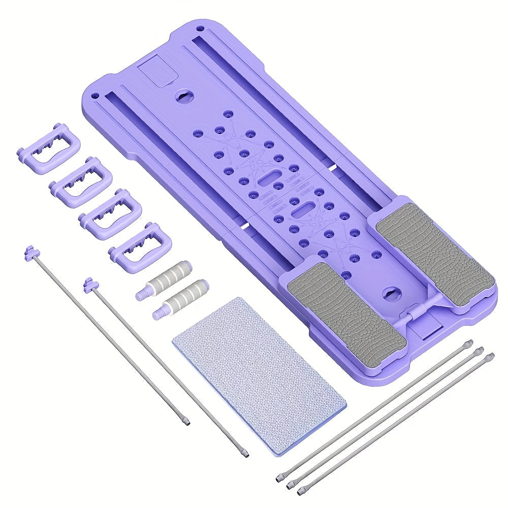 9-in-1 Portable Pilates Reformer Board for Home Gym – Multifunctional Ab Wheel & Push-Up Workout Machine, Full Body Core Trainer, Muscle Toning Exercise Equipment, Ideal Gift for Her & Him