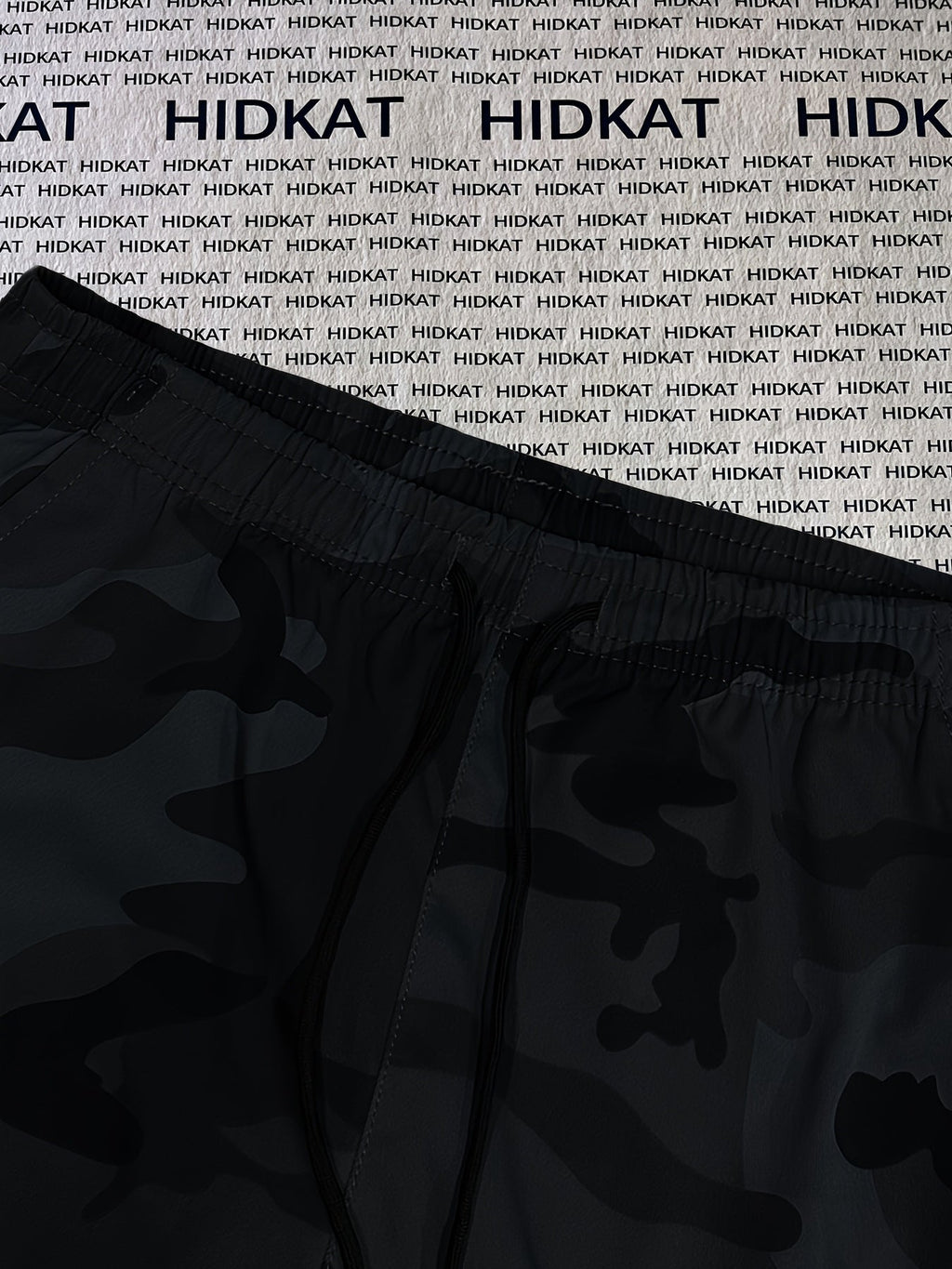Women's Camo Cargo Pants – Lightweight Breathable Hiking Outdoor Casual Long Pants Multi-Pocket Elastic Waist XS-XXL Camouflage