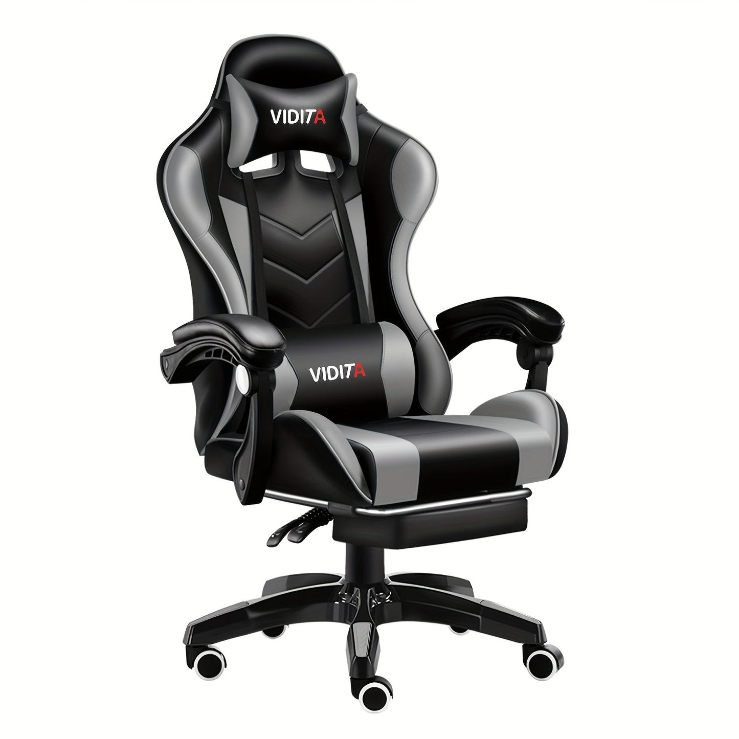 Gaming Chair High Back Ergonomic Racing Chair with Footrest & Lumbar Support – Adjustable Recline Swivel Computer Office Chair, 8 Colors