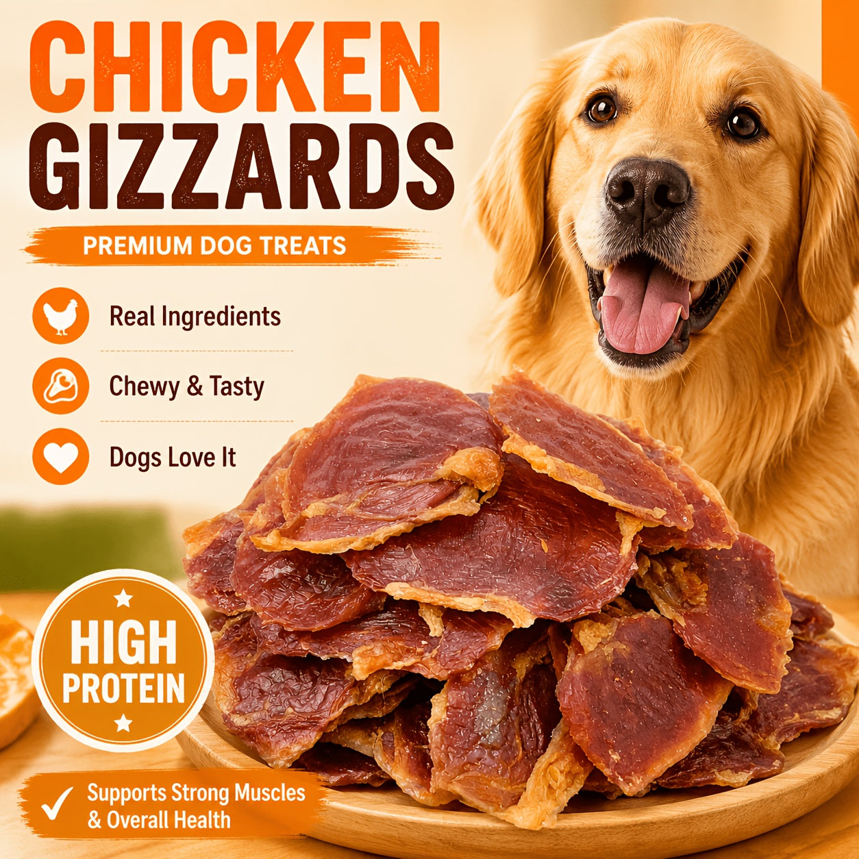 High Protein Dog Treats Combo Pack – Duck Jerky Egg Yolk Roll & Chicken Yolk Thin Slices, Healthy Chewy Training Reward Treats for Dogs, Easy to Digest, Natural Ingredients