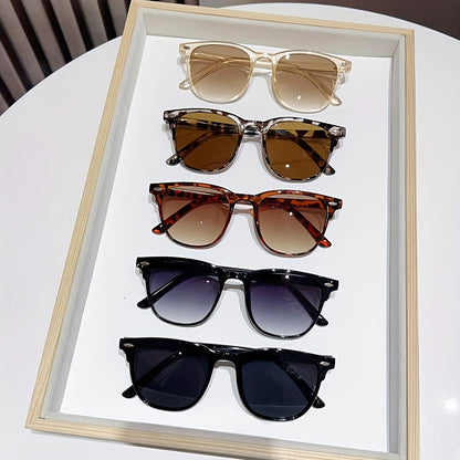 Polarized Round Sunglasses 5 Pack – Unisex UV Protection Polycarbonate Lens Lightweight Frame, Retro Circle Glasses for Women & Men, Fashion Eyewear Bulk Set