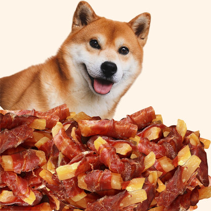 Duck Wrapped Sweet Potato Dog Treats, Natural High-Protein Chicken Chews for Small, Medium & Large Dogs, Grain-Friendly Easy-to-Digest Healthy Training Snacks
