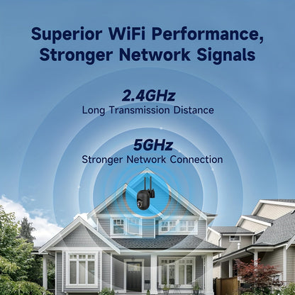 Indoor Security Camera 4 Pack 3MP Wireless – Cloud Storage, 2.4G/5G Dual-Band WiFi, AI Motion Detection, Two-Way Audio & Color Night Vision for Home Surveillance System