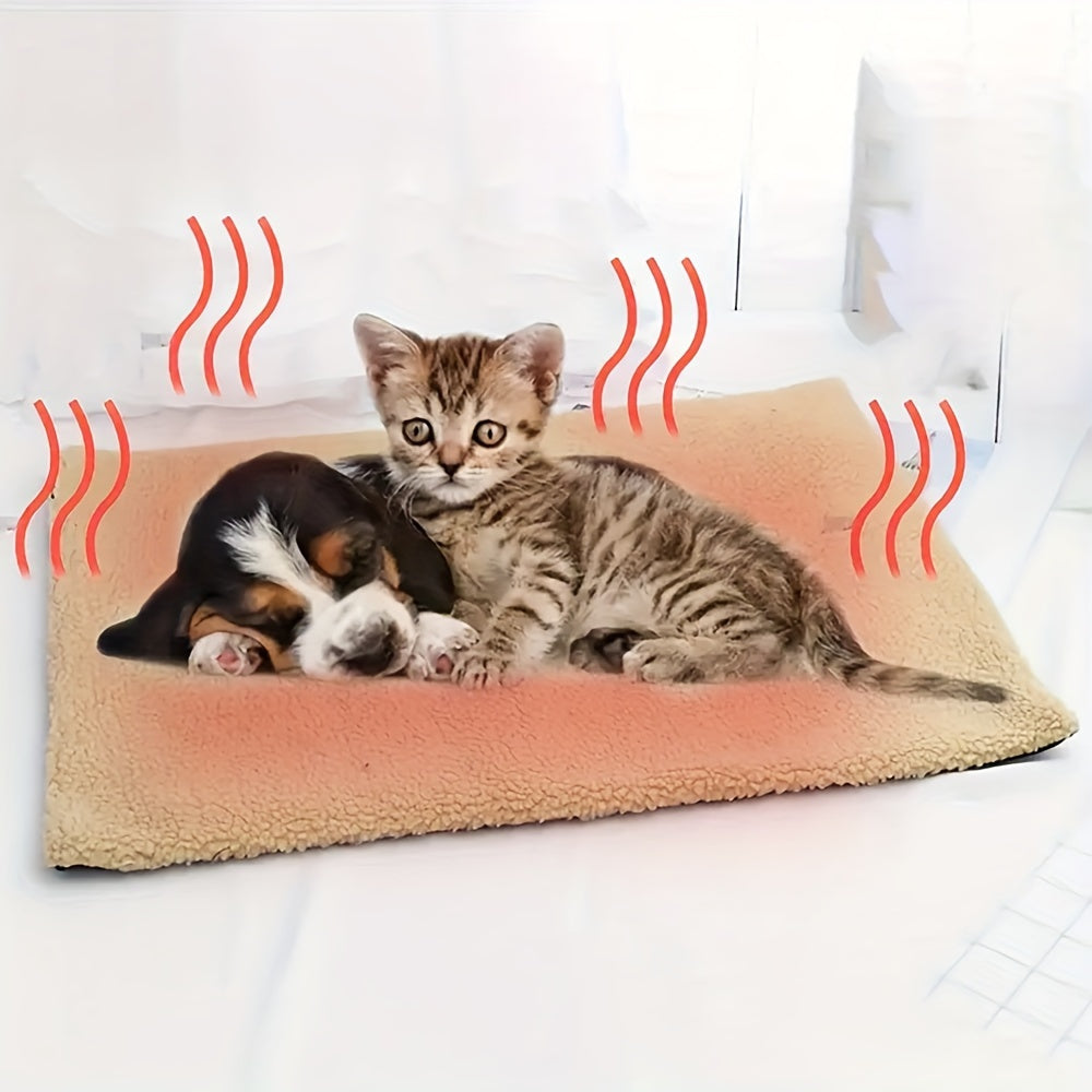 Self-Warming Pet Mat for Cats & Dogs – Ultra-Soft Thermal Bed Mat No Electricity Required Instantly Cozy & Warm on Cold Floors
