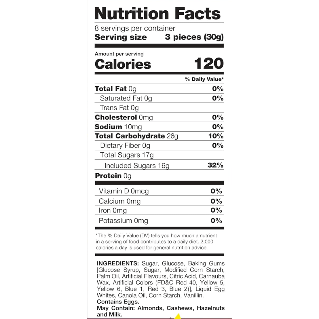 Original Jujube Nougat Candy Soft Chewy Nougat with Colorful Jelly Pieces Individually Wrapped Sweet Snack 8oz 1lb 3lb