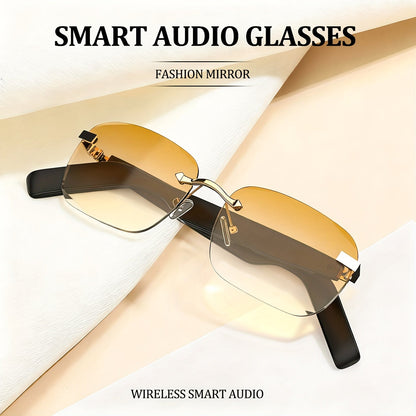 Bluetooth Smart Glasses with Touch Controls & Open Ear Audio – Integrated Microphone, Hands-Free Calls & Music, Polarized Lens, Ideal for Outdoor Sports, Driving & Everyday Wear