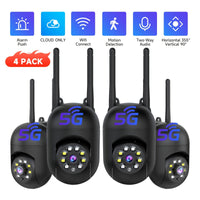 4PC Cloud Storage Cameras 2.4G+5G