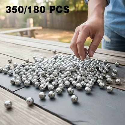 8mm High-Precision Slingshot Steel Balls 180 or 350 Pack – Durable Carbon Steel Ammo for Slingshot Shooting, Bicycle Bearings & Outdoor Leisure, No Assembly Required