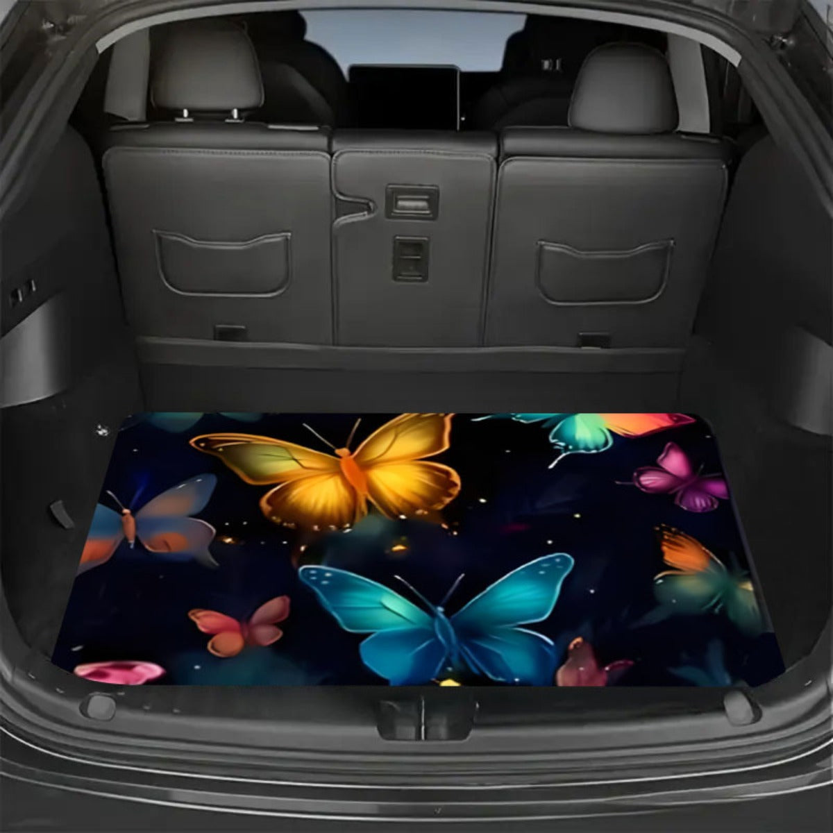 Car Trunk Mat Cargo Liner – Non-Slip Waterproof Floor Mat with Unique Patterns, Durable Vehicle Interior Protector from Dirt, Spills & Scratches, Universal Fit