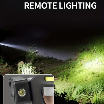 LED Glasses Headlamp – Head-Mounted Flashlight with Adjustable Brightness, Rotatable Beam & Strobe Mode for Night Running, Cycling, Fishing, Camping & Craft Work – Cool Design Outdoor Head Torch