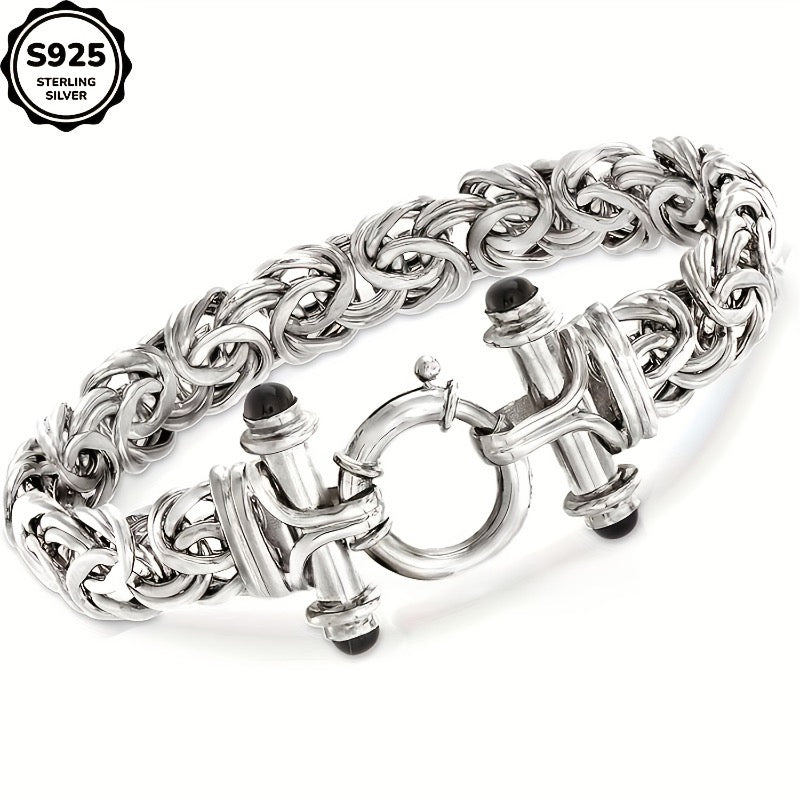925 Sterling Silver Classic Women's Bracelet with Gift Box - Elegant Silver Gold Wrist Jewelry for Birthday, Valentine's Day, Graduation, Christmas & Special Occasion Gift for Women
