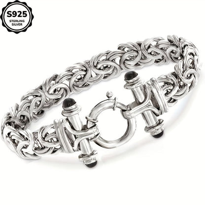 925 Sterling Silver Classic Women's Bracelet with Gift Box - Elegant Silver Gold Wrist Jewelry for Birthday, Valentine's Day, Graduation, Christmas & Special Occasion Gift for Women